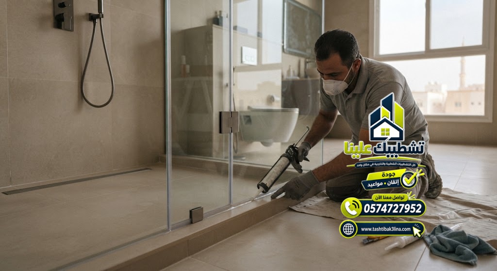 باب زجاج سيكوريت للحمام بالمدينة المنورة