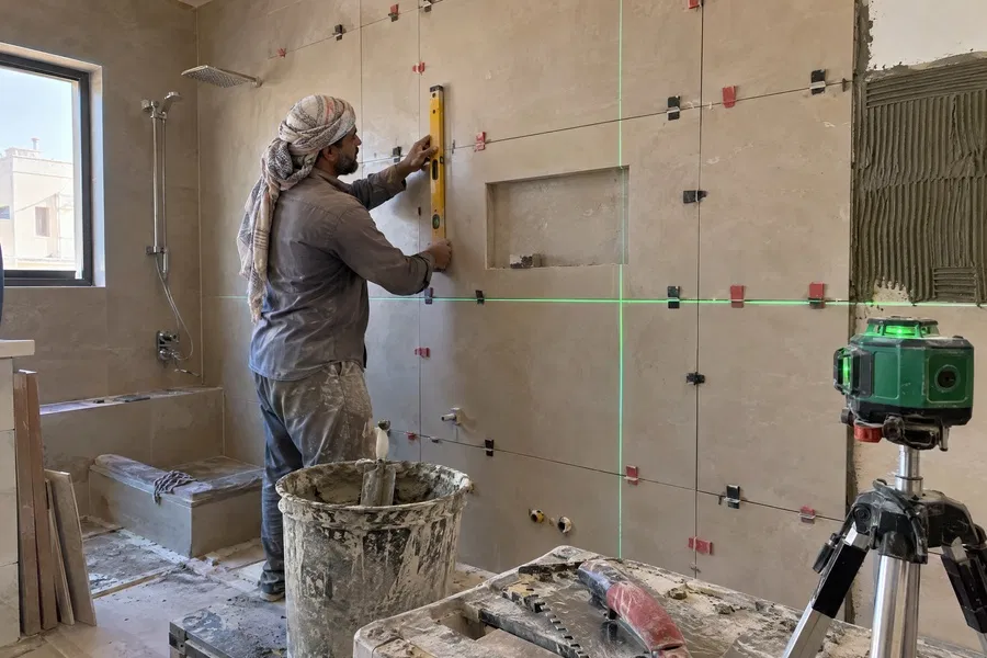 تجهيز جدران الحمامات قبل تركيب السيراميك بالمدينة المنورة