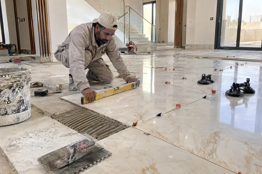 معلم تركيب رخام في العزيزية بالمدينة المنورة